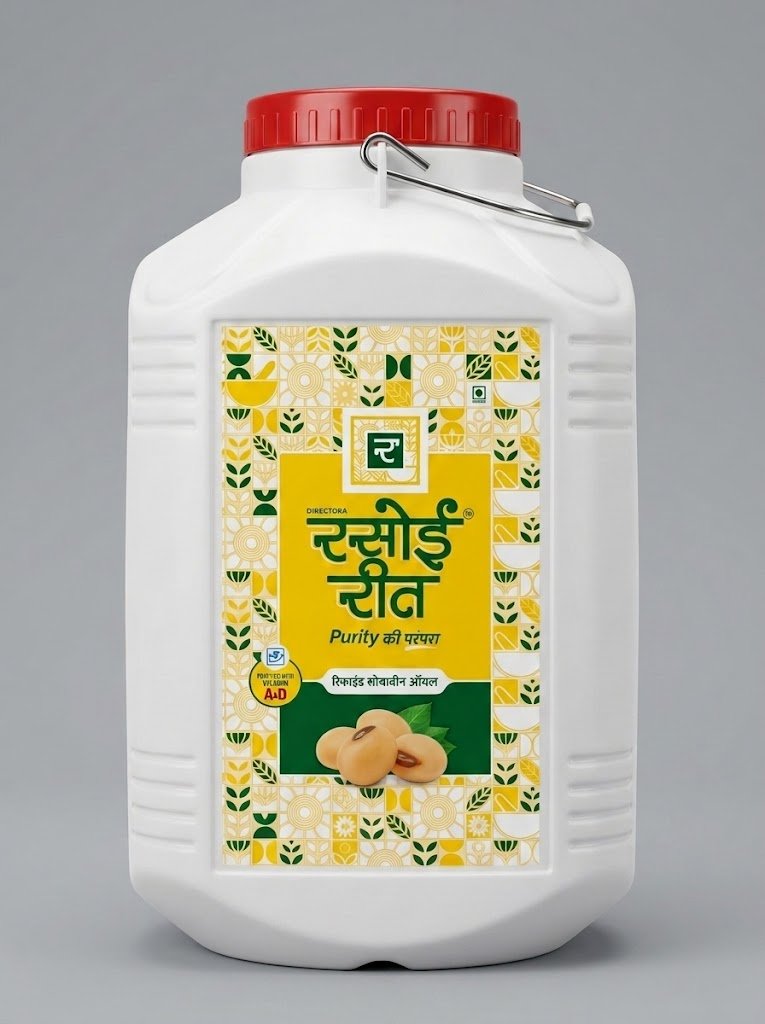 Rassoireet Refined Soyabean Oil Jar - 15 Litre